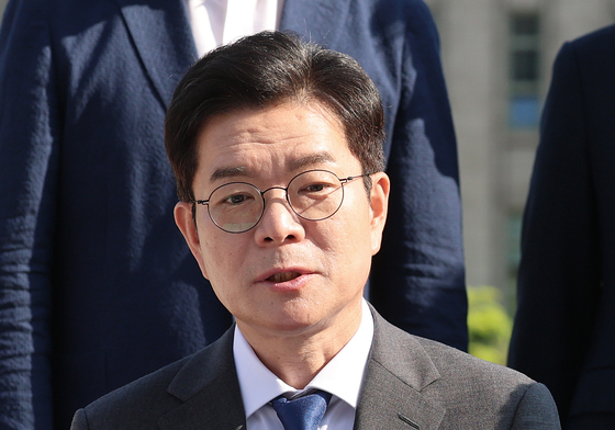 상생 협약식 발언하는 정원오 후보