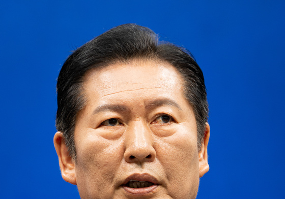 지방선거 20여 일 앞두고 기자회견 연 정청래 대표