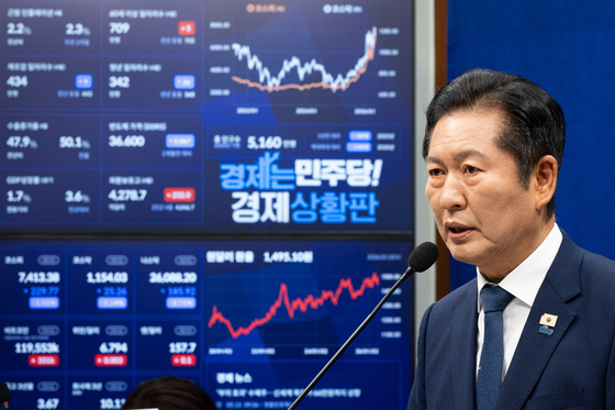 정청래, 김용범 'AI 국민배당금' 선긋기…"당과 어떤 대화도 없었다"