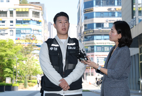 삼성전자 파업 금지 가처분 2차 심문 출석하는 최승호 위원장