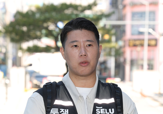 삼성전자 파업 금지 가처분 2차 심문 출석하는 최승호 위원장