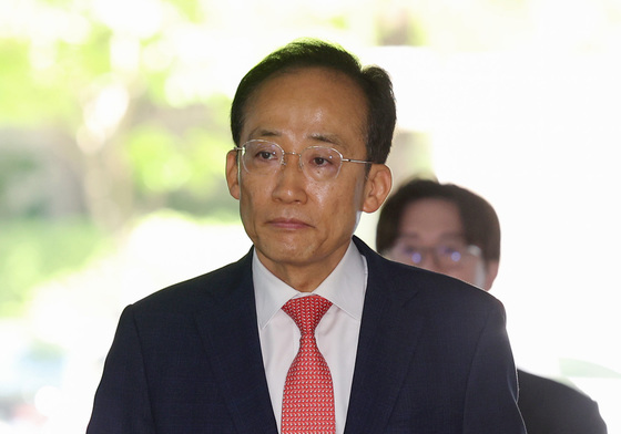 '계엄 해제 표결 방해 혐의' 추경호 전 의원, 공판 출석