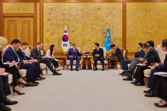 스콧 베센트 미국 재무장관 접견하는 이재명 대통령