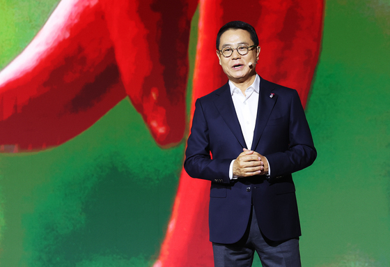 농심 조용철 대표, 신라면 출시 40주년 기자간담회