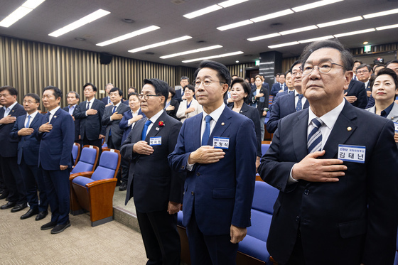 김태년·조정식 "개헌 추진" 박지원 "강력한 의장"…지지 호소