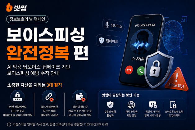 "엄마 목소리도 못 믿는다"…빗썸, AI 딥페이크 보이스피싱 주의보