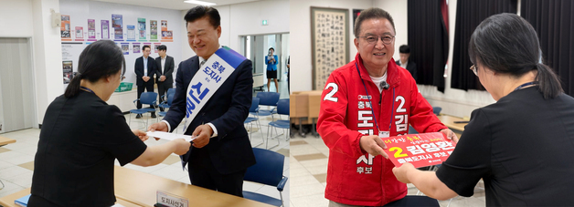 충북 지방선거 주자들 속속 후보 등록…본선 레이스 돌입