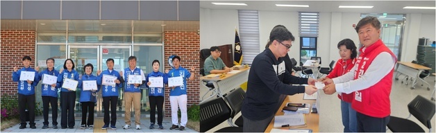 한금석 "절박한 민심 확인, 승리로 증명", 김동일 "교통·정주 여건 개선"