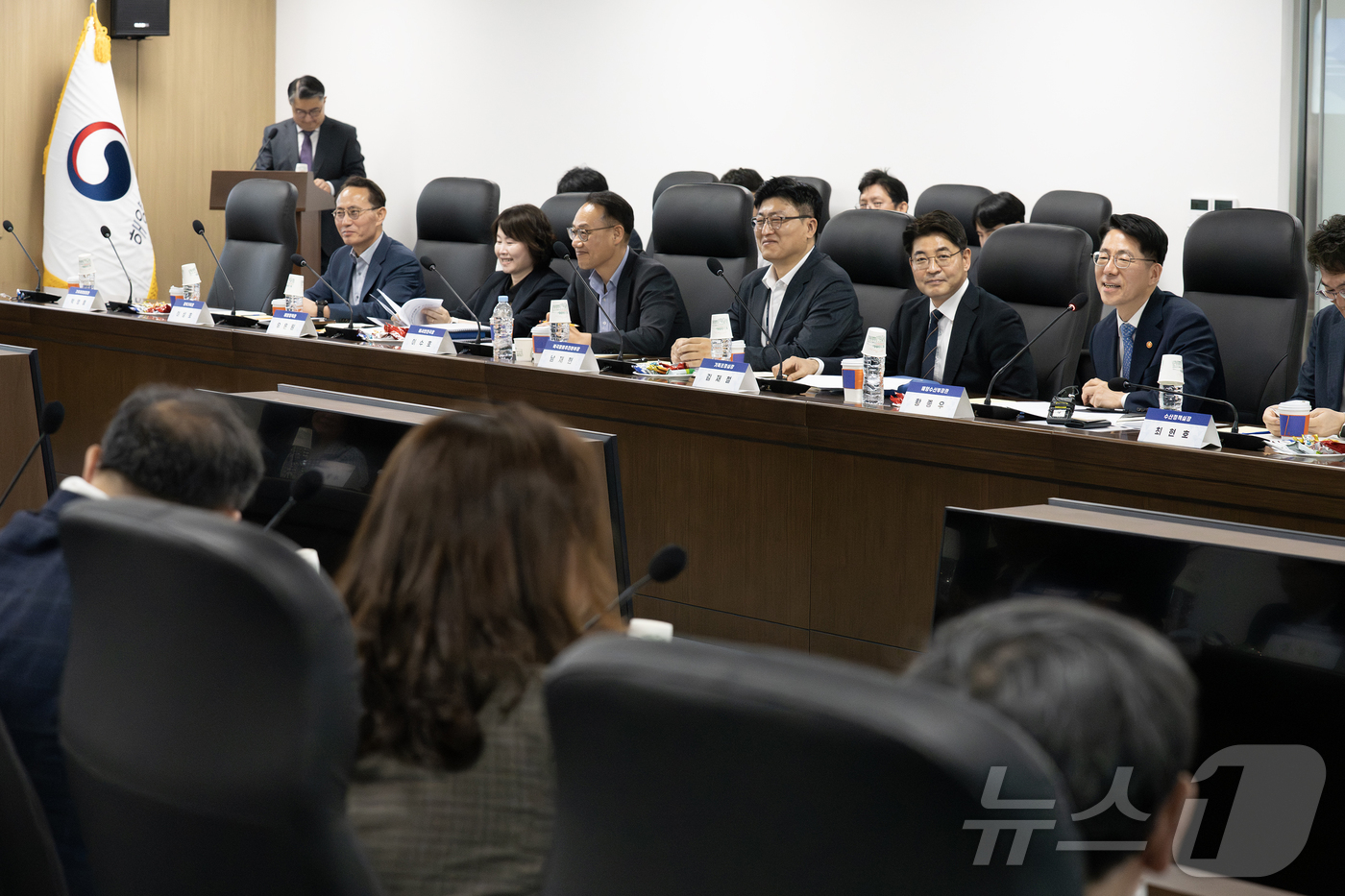 (서울=뉴스1) = 황종우 해양수산부 장관이 14일 해양수산부 별관에서 열린 제10기 정책자문위원회에서 발언을 하고 있다. (해양수산부 제공. 재판매 및 DB 금지) 2026.5. …