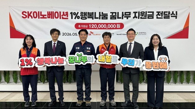 SK이노 울산CLX, 지역 청소년에게 1억2000만원 지원