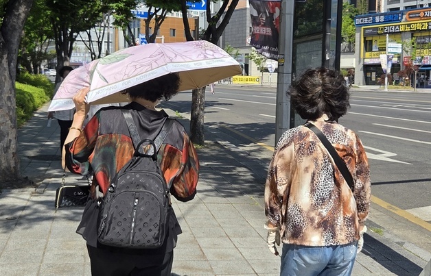 "영락없는 여름" 도심·관광지 양산 행렬…대구·경북 30도 안팎 초여름