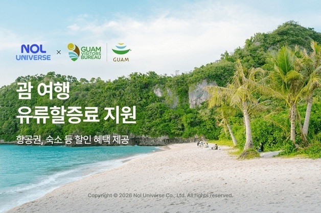 "유류세 깎고 수수료는 돌려준다"…놀유니버스, 괌 여행 수요 정조준