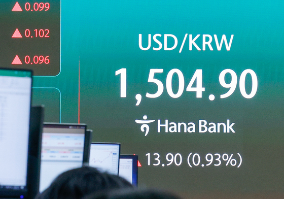 1500원 넘긴 원달러 환율