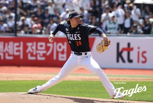 부상 털고 돌아온 한화 화이트, KT전 6⅓이닝 2실점 쾌투