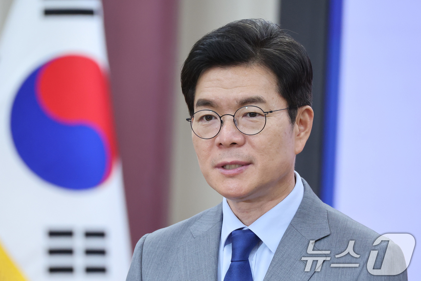 (서울=뉴스1) 신웅수 기자 = 정원오 더불어민주당 서울시장 후보가 17일 서울 여의도 국회 의원회관에서 열린 소상공인 단체 정책전달식에서 인사말을 하고 있다. 2026.5.17/ …