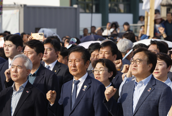 5.18전야제 참석한 정청래 대표