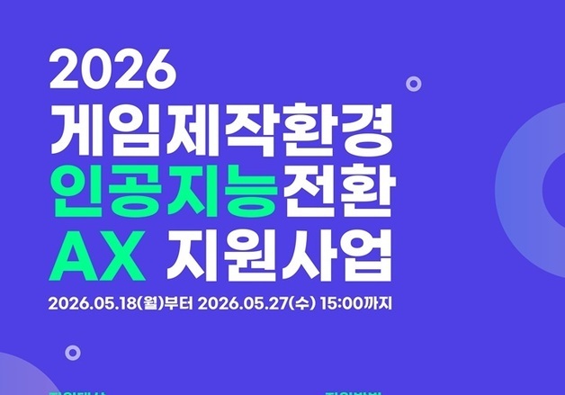 AI도구 사용료 최대 5000만원 지원…콘진원, 게임제작 AI 전환 돕는다