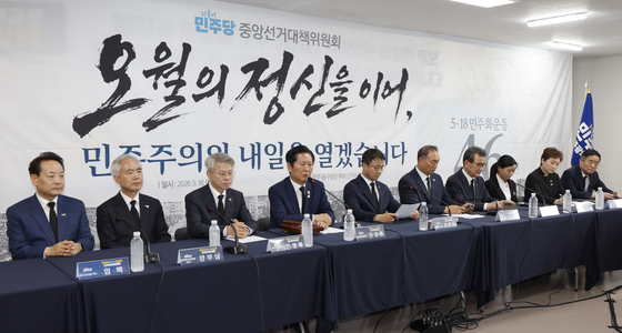 광주서 선대위 회의하는 정청래 대표