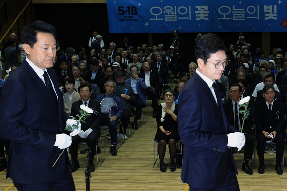 헌화·분향 나선 정원오·오세훈