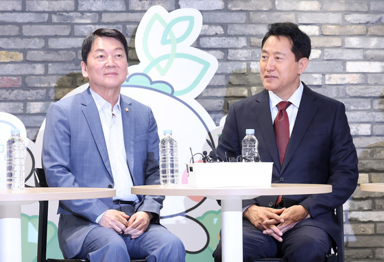 청년 만난 오세훈·안철수