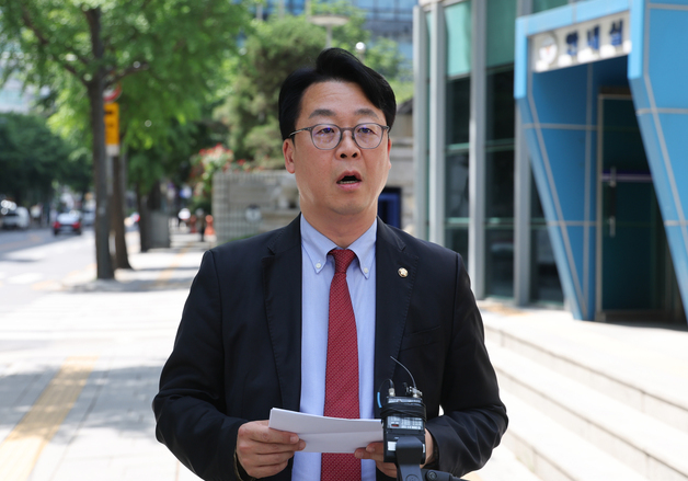 '정원오 후보 고발' 입장 밝히는 곽규택 의원