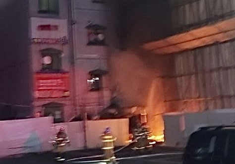수원 인계동 공사현장서 불…22명 대피