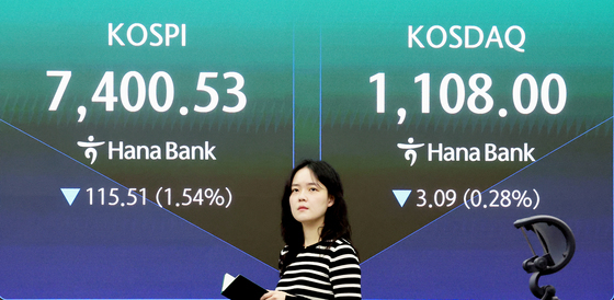코스피·코스닥 동반 하락세