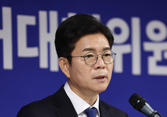 발언하는 정원오 후보
