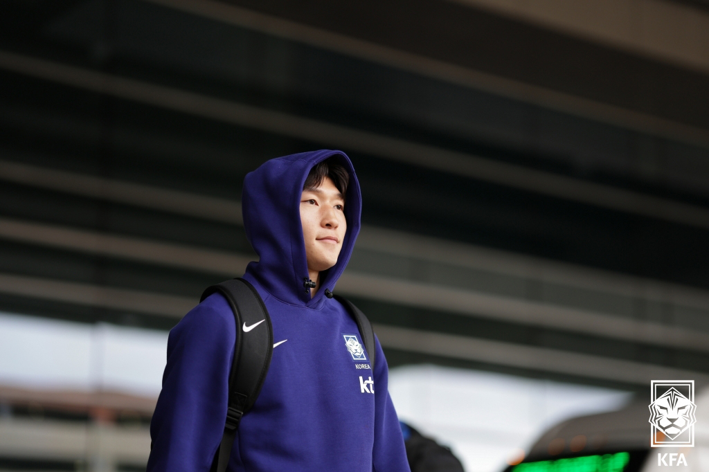 (서울=뉴스1) 김진환 기자 = 2026 FIFA 북중미 월드컵에 나서는 대한민국 축구 국가대표팀의 배준호가 18일(현지시간) 사전 훈련캠프가 차려진 미국 유타주 솔트레이크시티 국 …