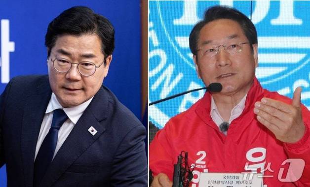 '가짜 성명서' vs '대장동 발언'…인천시장 선거전, 초반부터 과열