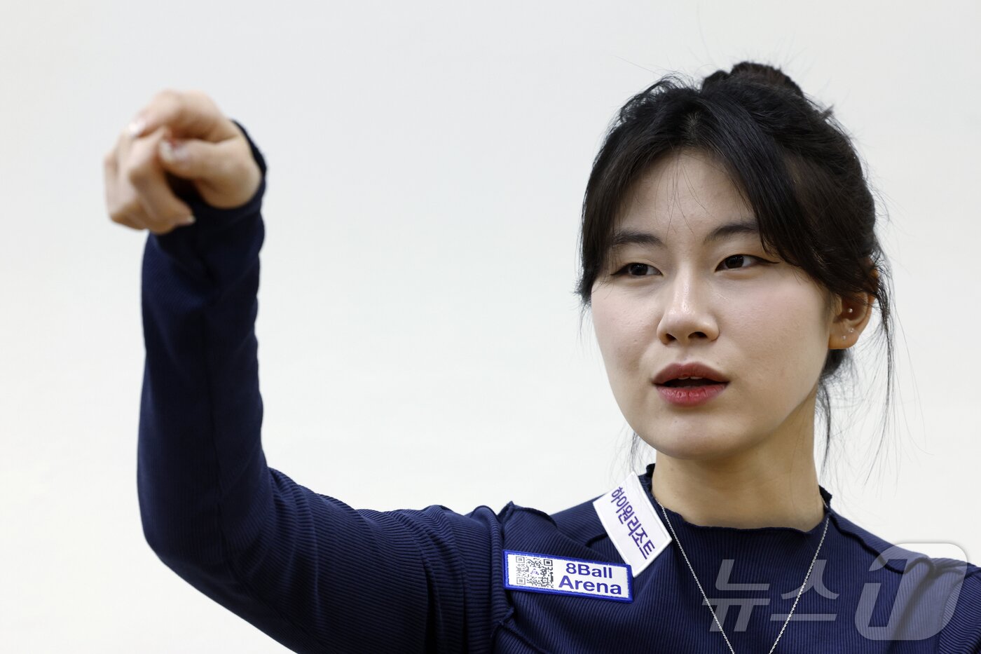 본문 이미지 - LPBA 무대에서 활약 중인 이미래 프로가 30일 오후 서울시 송파구 양재대로 한국체육대학교에서 뉴스1과 100세 운동법 '당구'에 대한 인터뷰를 하고 있다. 2026.5.2 ⓒ 뉴스1 박정호 기자
