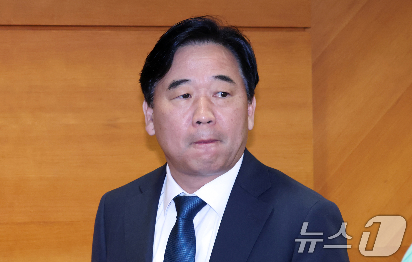 (서울=뉴스1) 김명섭 기자 = 이후삼 국무총리비서실 정무실장이  20일 오전 서울 종로구 세종대로 정부서울청사에서 열린 공명선거 관계장관회의에 참석하고 있다. 2026.5.20/ …