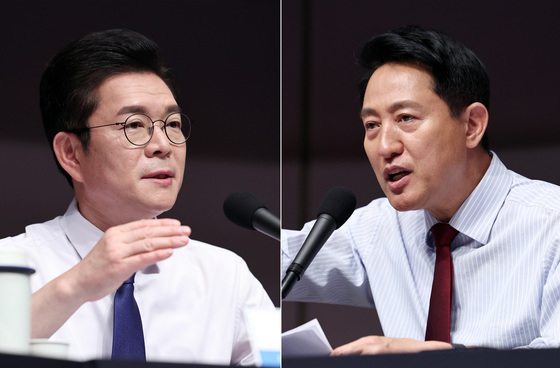정원오 "오세훈이 전월세난 원인"…吳 "박원순이 제초제 뿌려"