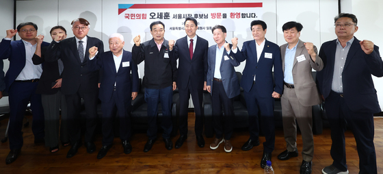 오세훈 후보, 교통회관 회원사 간담회