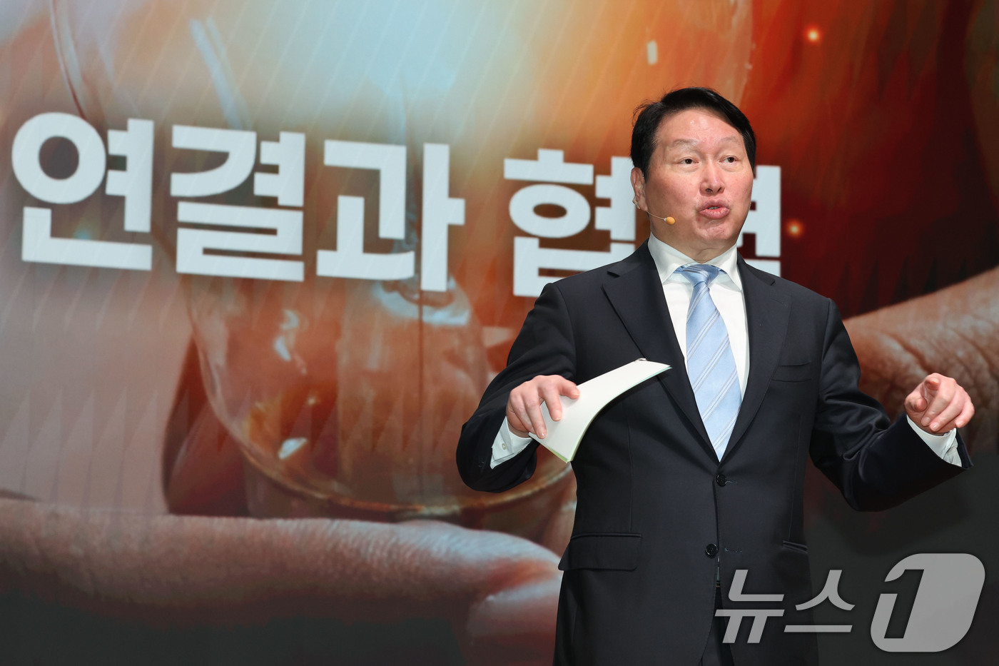 (서울=뉴스1) 이광호 기자 = 최태원 대한상의 회장이 20일 오후 서울 중구 대한상공회의소에서 열린 '2026 ERT(신기업가정신협의회) 멤버스 데이'에서 인사말을 하고 있다. …