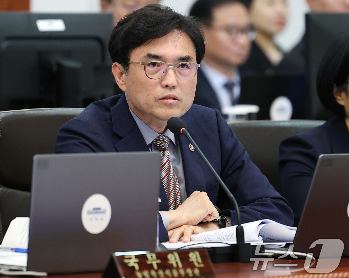 (서울=뉴스1) 허경 기자 = 권창준 고용노동부 차관이 20일 청와대에서 열린 제22회 국무회의 겸 제9차 비상경제점검회의에서 발언하고 있다. 2026.5.20/뉴스1