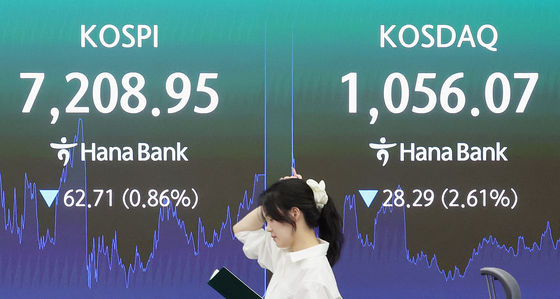 동반 하락 마감한 코스피·코스닥