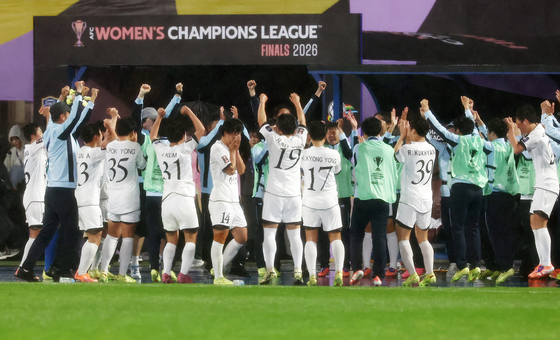 승리 거둔 내고향축구단
