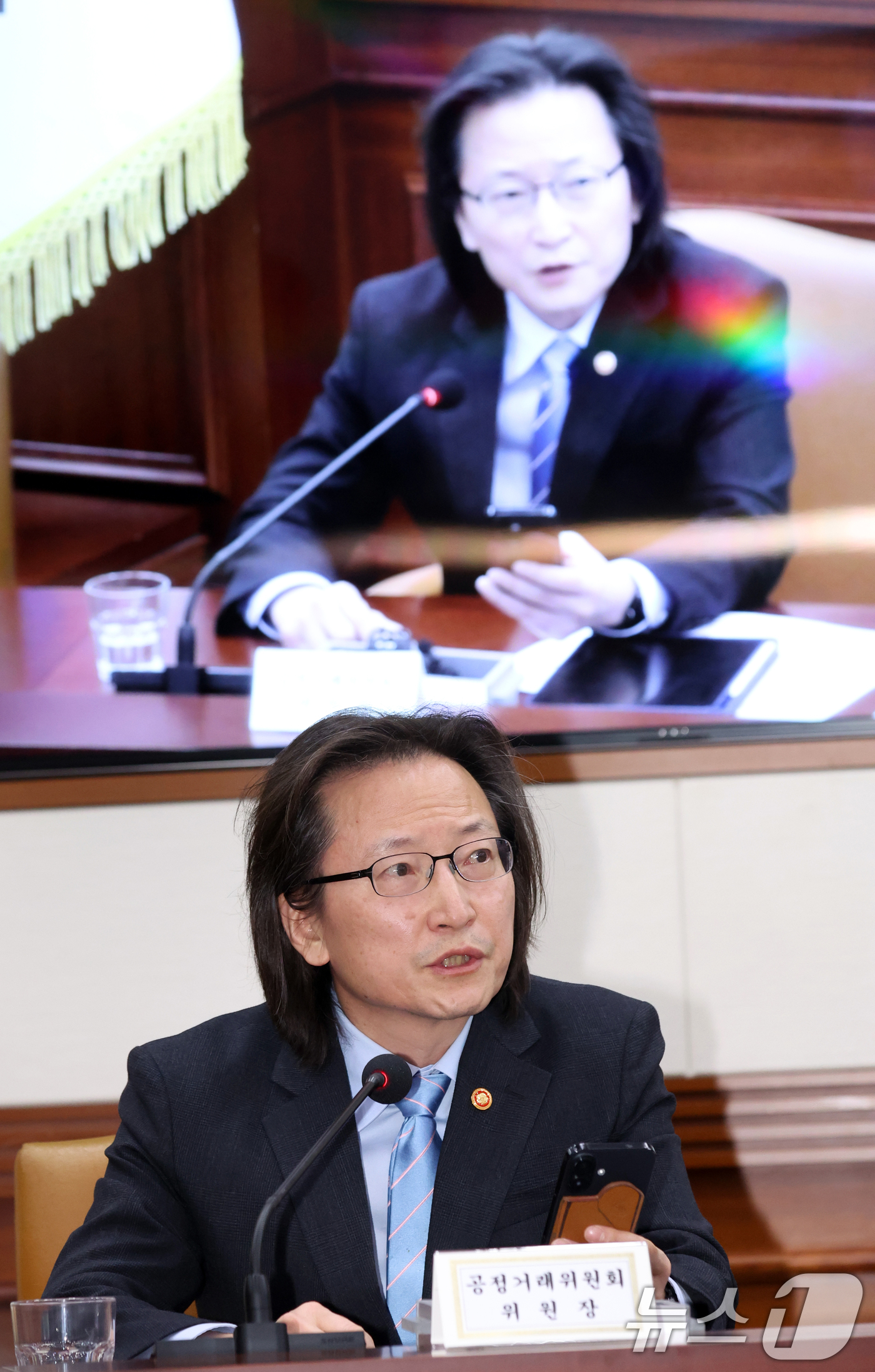 (서울=뉴스1) 김명섭 기자 = 주병기 공정거래위원장이 21일 서울 종로구 세종대로 정부서울청사에서 열린 민생물가 특별관리 관계장관 TF 및 제 268차 대외경제장관회의에서 모두 …