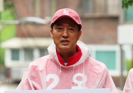 출정 메시지 발표하는 오세훈 후보