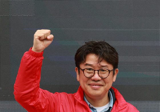 선거운동 나선 유의동 국민의힘 경기평택을 후보