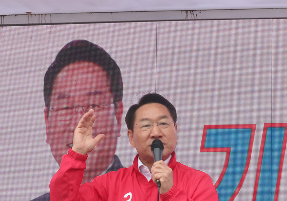 지지호소하는 유정복 후보