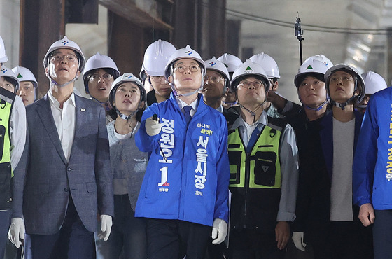GTX 삼성역 현장 찾은 정원오…"오세훈, 안전을 정쟁 비화"