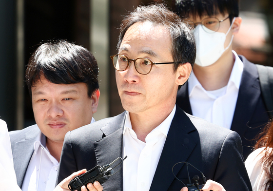 구속심사 마친 김오진 전 대통령실 관리비서관
