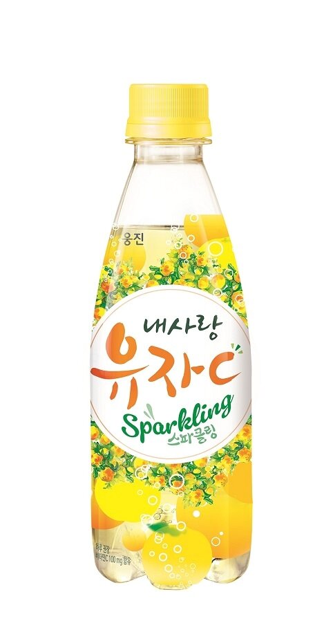 본문 이미지 - 내사랑 유자C 스파클링 제품 사진.(웅진식품 제공)