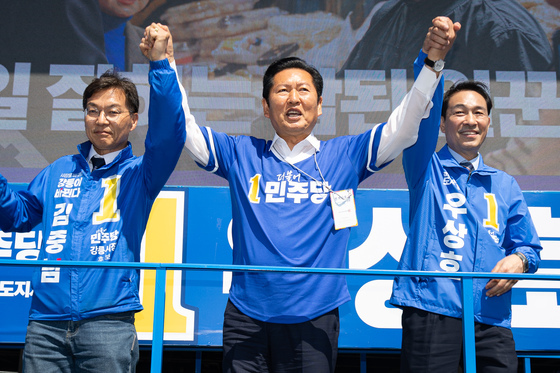 정청래 "대통령 지지율이 승리 비법"…장동혁 "죄 지으면 감옥행"(종합)