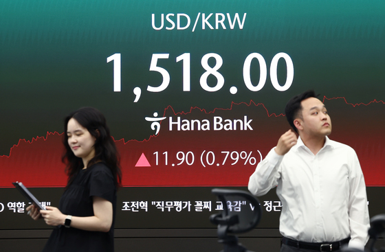 계속 오르는 원·달러 환율