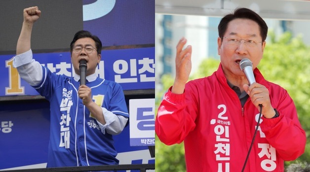 주말 표심 잡기 총력전…인천시장 후보들 시장·역세권 집중 유세