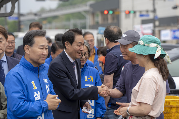 우상호 "삼척 민심 뜨겁다"…이틀 연속 '동해안 총력전'