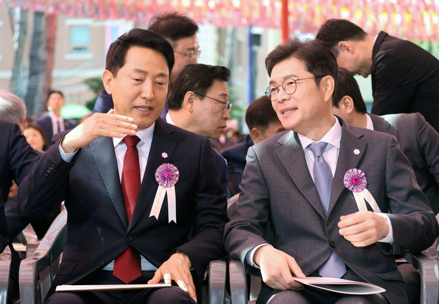 정원오 서남권 공략…오세훈, 강북 찍고 강남·성동 전방위 유세